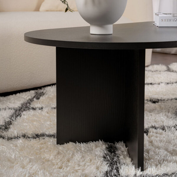 Τραπέζι σαλονιού Tabletod pakoworld σε μαύρη απόχρωση 119x60x40εκ – 071-001607