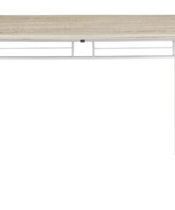 Τραπεζαρία Roza pakoworld σετ 5τμχ χρώμα sonoma – πόδια λευκό gloss 120x70x75εκ – 072-000001