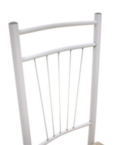 Τραπεζαρία Roza pakoworld σετ 5τμχ χρώμα sonoma – πόδια λευκό gloss 120x70x75εκ – 072-000001