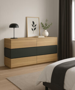Συρταριέρα Sonlen pakoworld mdf σε ανθρακί-sonoma απόχρωση 120x40x72εκ – 072-000102