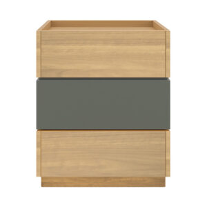 Κομοδίνο Sonlen pakoworld mdf σε sonoma-ανθρακί απόχρωση 60x40x66εκ – 072-000107