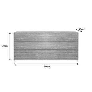Συρταριέρα Kuanger pakoworld mdf σε φυσική απόχρωση 120x40x70εκ – 072-000111