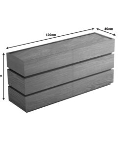 Συρταριέρα Sonlen pakoworld mdf σε oak απόχρωση 120x40x72εκ – 072-000139