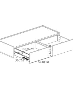 Συρταριέρα Sonlen pakoworld mdf σε oak απόχρωση 120x40x72εκ – 072-000139
