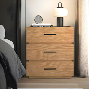 Κομοδίνο Sonlen pakoworld mdf σε oak απόχρωση 60x40x66εκ – 072-000141