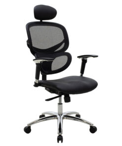 Καρέκλα γραφείου διευθυντή Freedom pakoworld Premium Quality μαύρο pu-mesh – 076-000008