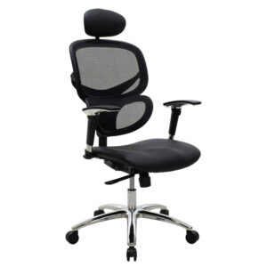 Καρέκλα γραφείου διευθυντή Freedom pakoworld Premium Quality μαύρο pu-mesh – 076-000008