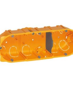 Κουτί Γυψοσανίδας 3 Θέσεων 6/8 Στοιχείων Πορτοκαλί 40mm Βάθος LEGRAND – 080043