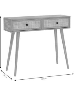 Κονσόλα Oslo pakoworld sonoma 100x29x81εκ – 086-000001