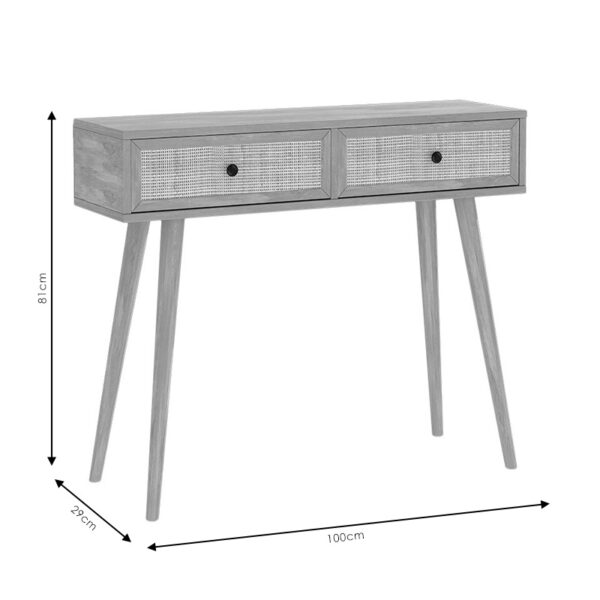 Κονσόλα Oslo pakoworld sonoma 100x29x81εκ – 086-000001