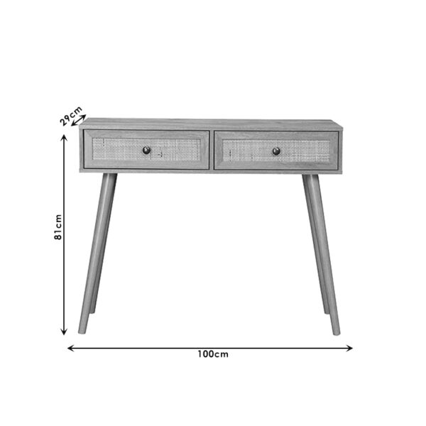 Κονσόλα Oslo pakoworld sonoma 100x29x81εκ – 086-000001