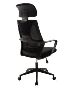 Καρέκλα γραφείου διευθυντή Dolphin pakoworld με ύφασμα mesh χρώμα μαύρο – 090-000004