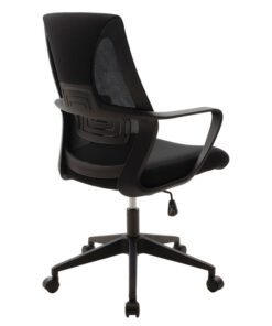 Καρέκλα γραφείου εργασίας Maestro pakoworld με ύφασμα mesh χρώμα μαύρο – 090-000007