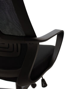 Καρέκλα γραφείου εργασίας Maestro pakoworld με ύφασμα mesh χρώμα μαύρο – 090-000007