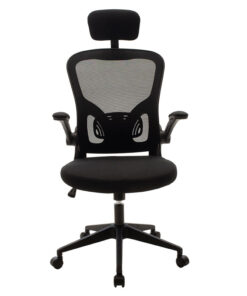 Καρέκλα γραφείου διευθυντή Ergoline pakoworld ύφασμα mesh μαύρο – 090-000010