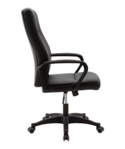 Καρέκλα γραφείου διευθυντή Roby pakoworld με pu χρώμα μαύρο – 090-000012
