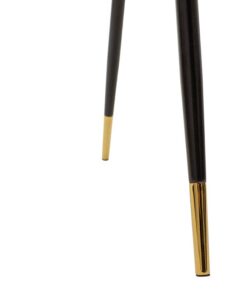 Καρέκλα Giselle pakoworld βελούδο σκούρο πράσινο-μαύρο χρυσό πόδι – 096-000012