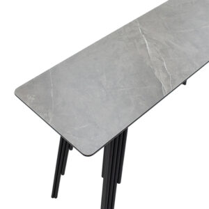 Κονσόλα Lifo pakoworld MDF ανθρακί cement-μαύρο 120x40x75εκ – 096-000028
