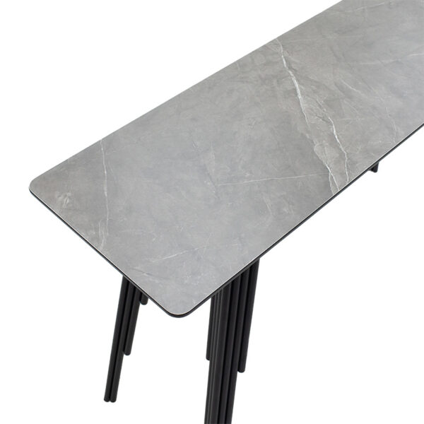 Κονσόλα Lifo pakoworld MDF ανθρακί cement-μαύρο 120x40x75εκ – 096-000028