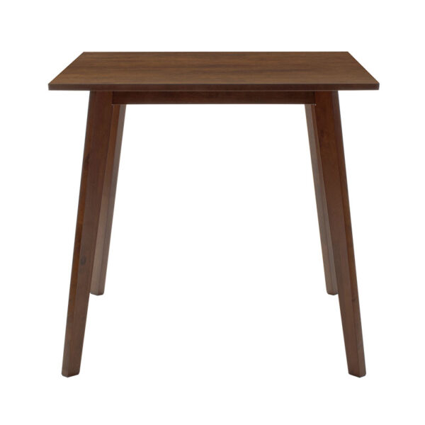 Τραπέζι Benson pakoworld MDF σε καρυδί απόχρωση 80x80x75εκ – 097-000001