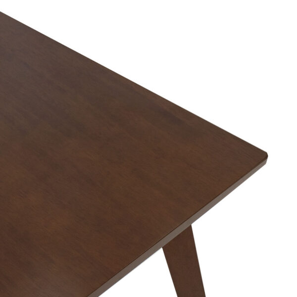 Τραπέζι Benson pakoworld MDF σε καρυδί απόχρωση 80x80x75εκ – 097-000001
