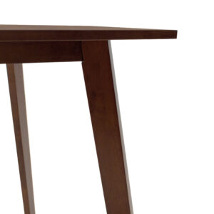 Τραπέζι Benson pakoworld MDF σε καρυδί απόχρωση 80x80x75εκ – 097-000001