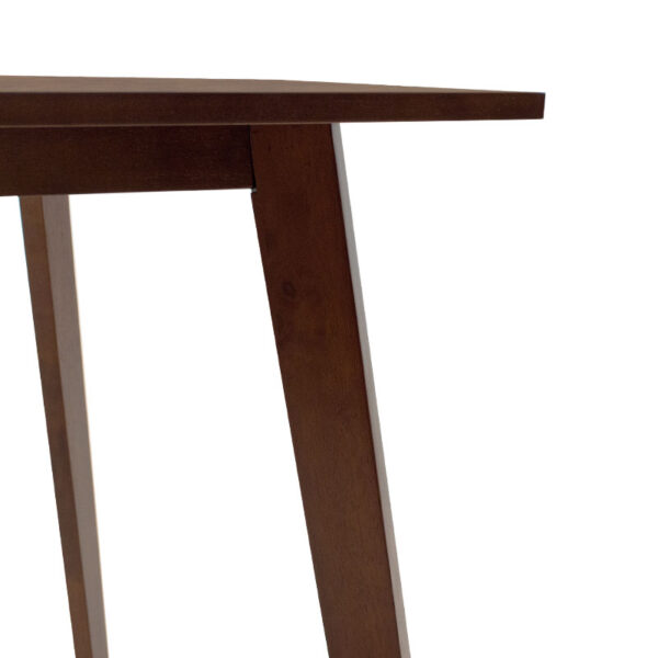 Τραπέζι Benson pakoworld MDF σε καρυδί απόχρωση 80x80x75εκ – 097-000001