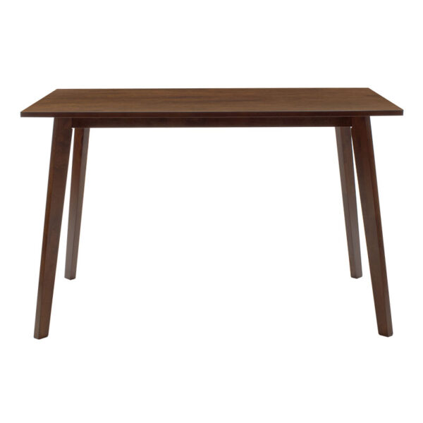 Τραπέζι Benson pakoworld MDF σε καρυδί απόχρωση 120x75x75εκ – 097-000003