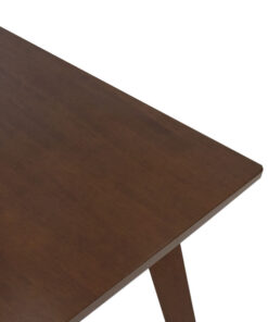 Τραπέζι Benson pakoworld MDF σε καρυδί απόχρωση 120x75x75εκ – 097-000003
