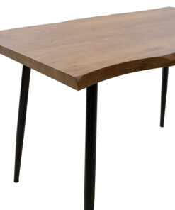 Τραπέζι Neve pakoworld MDF καρυδί-πόδι μεταλλικό μαύρο 120x80x75εκ – 101-000024
