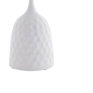 Βοηθητικό τραπέζι Kousien Inart λευκό sintered stone Φ50×60εκ – 101-000098