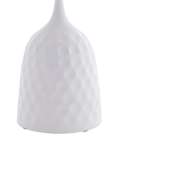 Βοηθητικό τραπέζι Kousien Inart λευκό sintered stone Φ50×60εκ – 101-000098