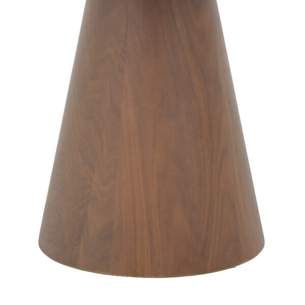 Βοηθητικό τραπέζι Kayano pakoworld καρυδί mdf Φ45×50εκ – 101-000109