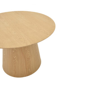 Τραπέζι σαλονιού Kayano pakoworld mdf σε φυσική απόχρωση Φ60×40εκ – 101-000110