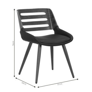 Καρέκλα Brody pakoworld pu λευκό- πόδι φυσικό – 106-000036