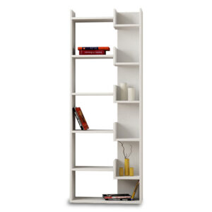 Bookcase Oppa pakoworld white 61x22x162 119-000097