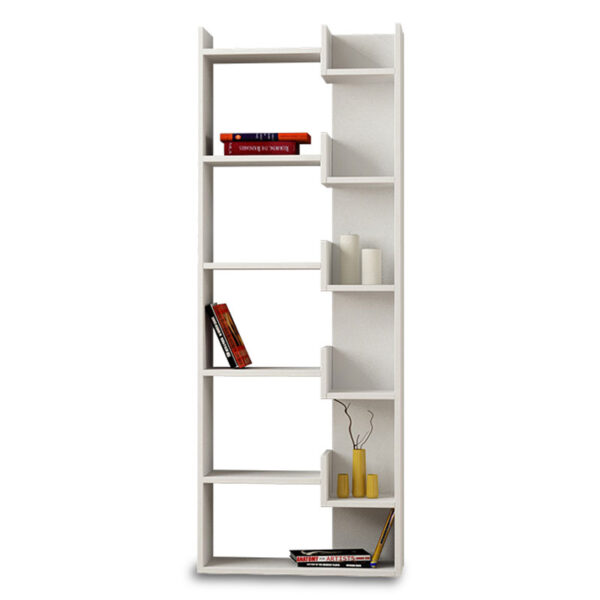 Bookcase Oppa pakoworld white 61x22x162 119-000097