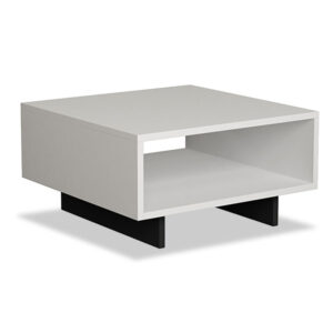 Coffee Table Hola pakoworld in white – antracite color 60x60x32cm 119-000726