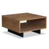 Coffee Table Hola pakoworld in oak – antracite color 60x60x32cm 119-000728