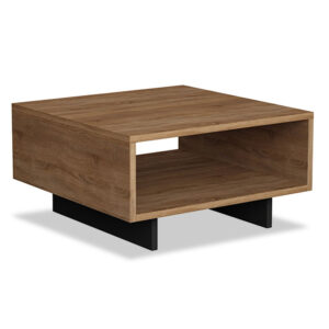 Coffee Table Hola pakoworld in oak – antracite color 60x60x32cm 119-000728