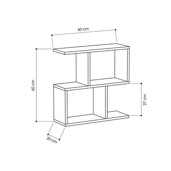 Βοηθητικό τραπέζι Homemania pakoworld χρώμα ανθρακί 60x20x60εκ – 119-000730
