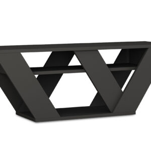 Έπιπλο τηλεόρασης Pipralla pakoworld ανθρακί 110x30x40εκ – 119-000966