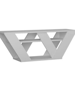 Έπιπλο τηλεόρασης Pipralla pakoworld λευκό 110x30x40εκ – 119-001081