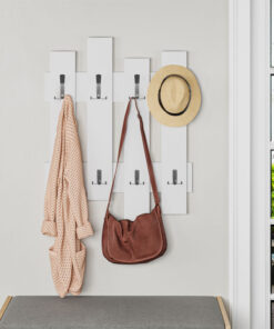 Κρεμάστρα Wave pakoworld λευκό 64x4x81εκ – 119-001084