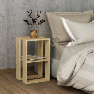 Κομοδίνο Passion pakoworld oak 34x30x55εκ – 119-001165