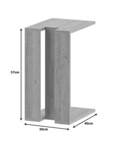 Βοηθητικό τραπέζι Muju pakoworld σε μόκα απόχρωση 40x30x57εκ – 119-001241