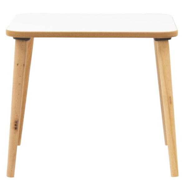 Παιδικό τραπεζάκι Jerry pakoworld λευκό-φυσικό 50x50x43εκ – 120-000291