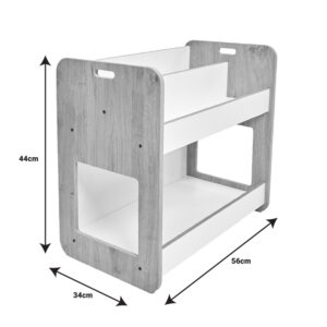 Ραφιέρα Dovere pakoworld λευκό mdf 56x34x55εκ – 120-000420