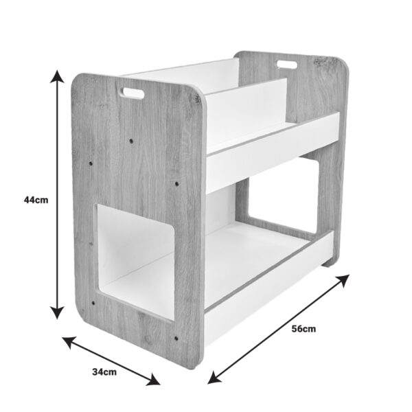 Ραφιέρα Dovere pakoworld λευκό mdf 56x34x55εκ – 120-000420