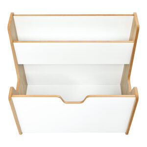 Ραφιέρα Crane pakoworld φυσικό-λευκό mdf 57x34x55εκ – 120-000421
